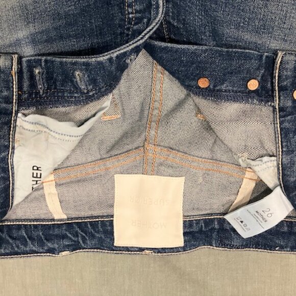 Barely Worn Mother Tripper Weekend Fray Jeans Size 26 - Picture 4 of 10